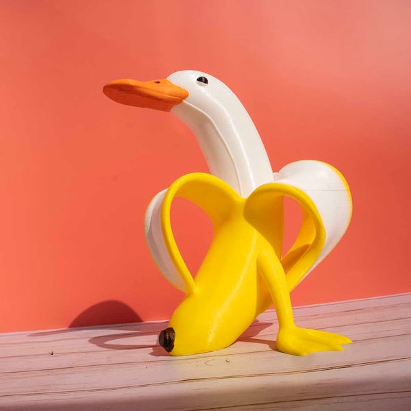 3D Banana Duck Statue