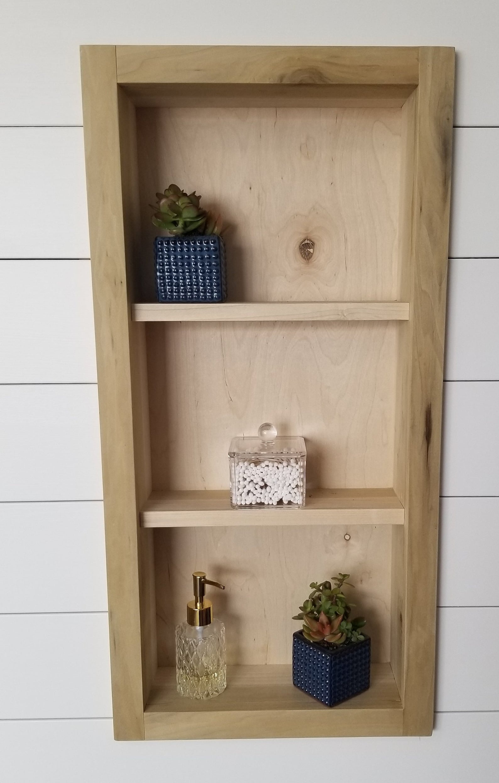 Recessed Wood Wall Niche Etsy