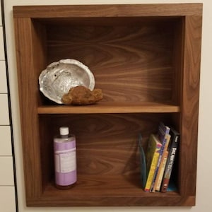 Recessed Wood Wall Niche