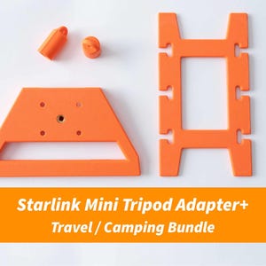 Bundle: Starlink Mini Tripod Adapter+ - Travel / Camping Kit (Works With All Mini Versions)