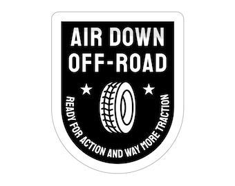Air Down Off-Road 4" x 3" Sticker