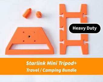 Bundle: Starlink Mini Tripod+ Adapter Travel / Camping Accessories (Works With All Mini Versions)
