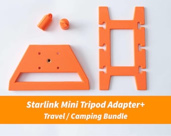 Starlink Mini Tripod & RAM Mount AMPS Adapter Kit - Travel and Camping Bundle