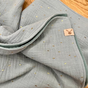 Elegant muslin blanket for babies image 1