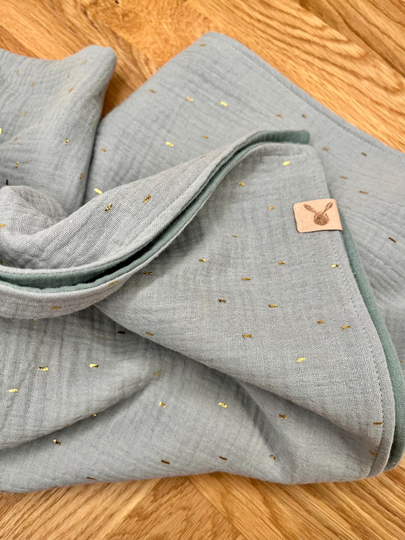 Elegant muslin blanket for babies image 1