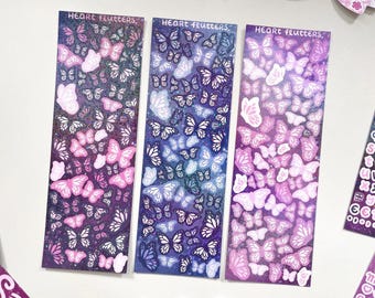 Heart Flutters Butterfly Stickers Deco Sticker Sheets Starglitter Holo