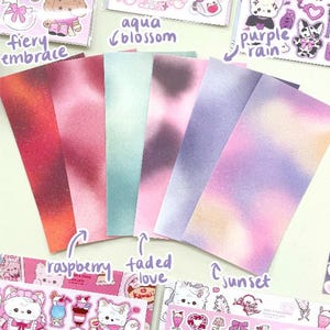 Mini Deco Stars Sticker Sheets for Journaling and Toploader Deco