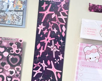 Starstruck Deco Stars Sticker Sheet Y2K for Journaling