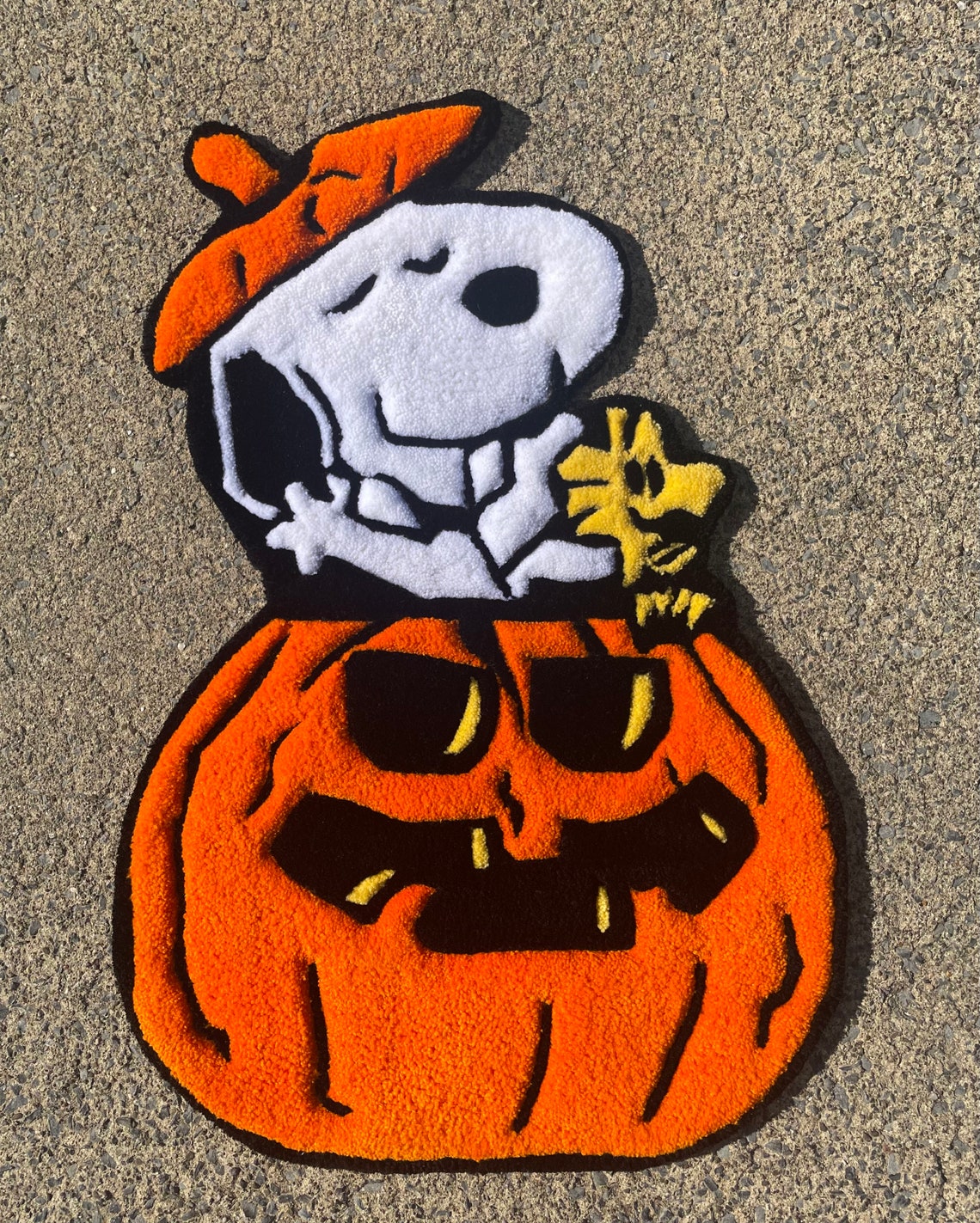 Spooky Snoopy / Tufted Rug / Halloween Rug Etsy