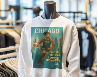 Chicago Women’s Pro Basketball Unisex Sweatshirt “Control the Miss. Command the Moment.” | Angel Reese Inspired Shirt | Sports Gift