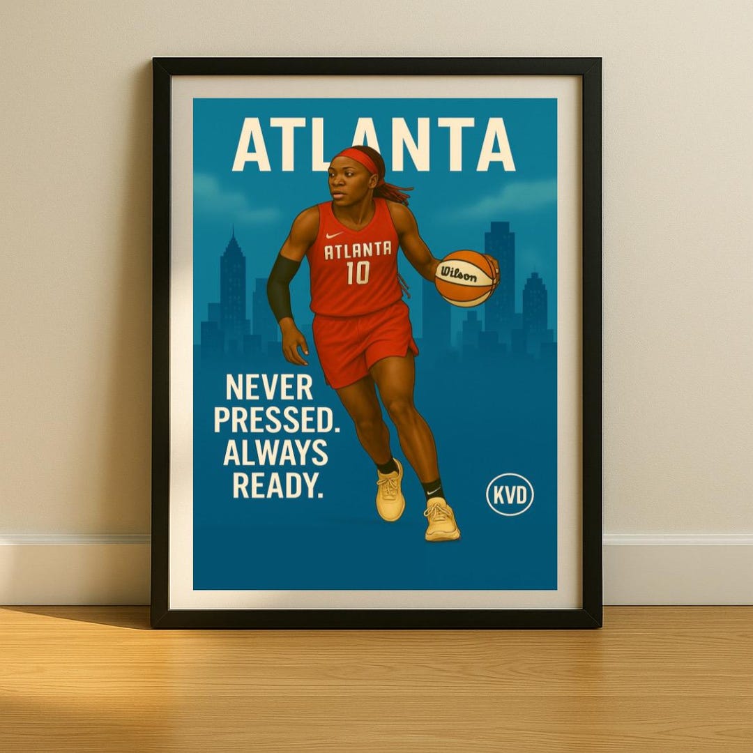 Howard Poster Atlanta Women's Pro Basketball Wall Art –