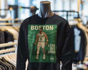 Sudadera unisex de baloncesto profesional de Boston - "Lead Out Loud" / Camiseta inspirada en Jayson Tatum / Regalo para fanáticos del deporte