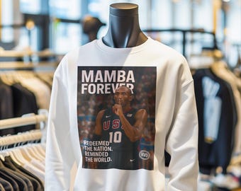 Sudadera unisex Mamba Forever: "Redimí a la nación. Recordé al mundo". Camiseta inspirada en Kobe Bryant • Regalo para fanáticos del deporte.