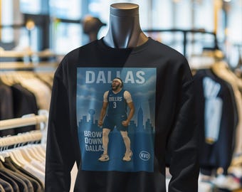 Sudadera unisex de baloncesto profesional de Dallas - "Brow Down Dallas" / Camiseta inspirada en Anthony Davis / Regalo para fanáticos del deporte