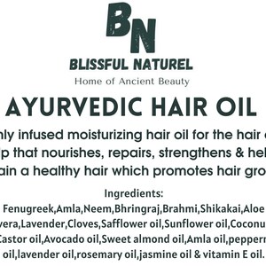 Ayurvedic Hair Growth Oil - Etsy