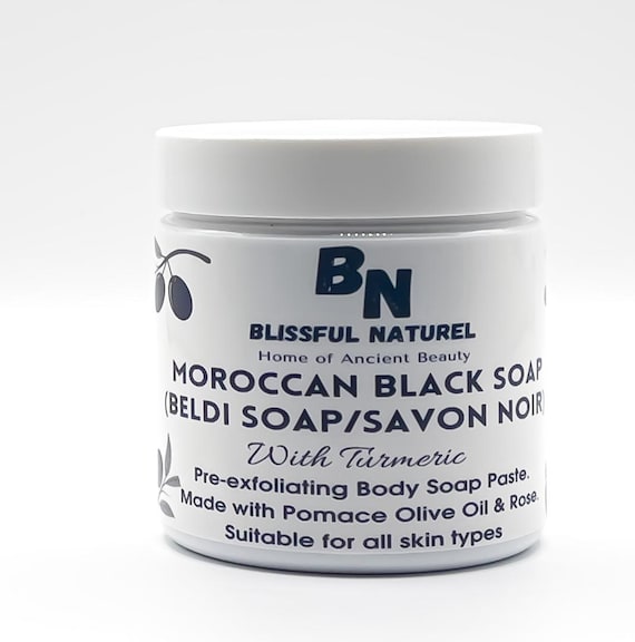 Moroccan Black Soap:Beldi Soap with Turmeric