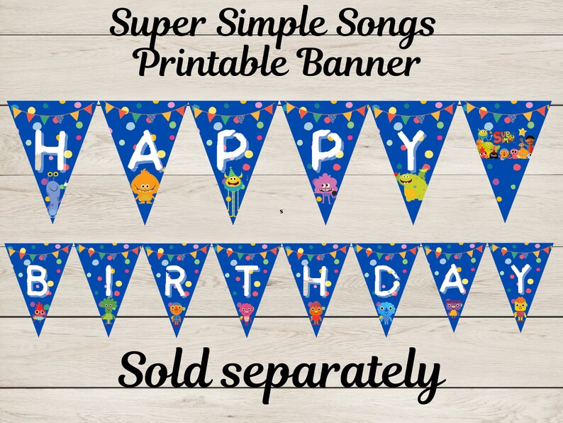 Super Simple Songs Circle Sticker Template Instant Download - Etsy