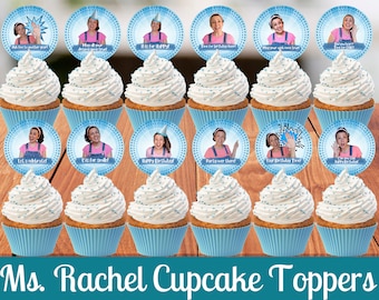 Ms Rachel Cupcake Toppers Instant Digital Download Ms Rachel - Etsy