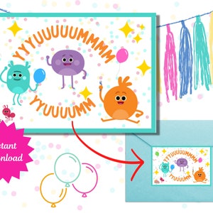 Bumble Nums Birthday Party Labels: Printable Decorations (PDF)