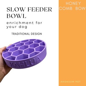 Honeycomb Dog Slow Feeder Bowl