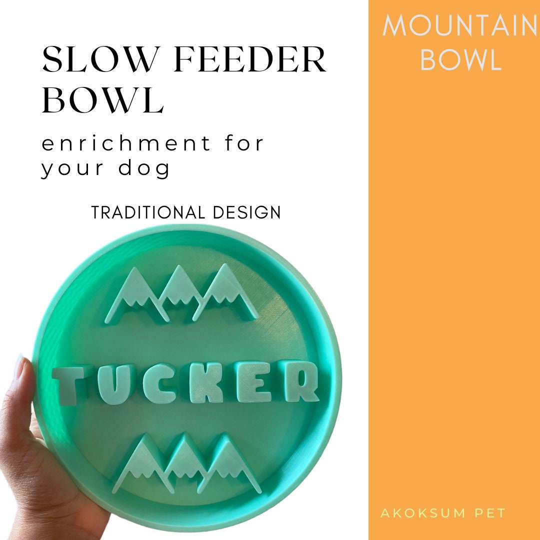 Mountain Slow Feeder Dog Bowl 