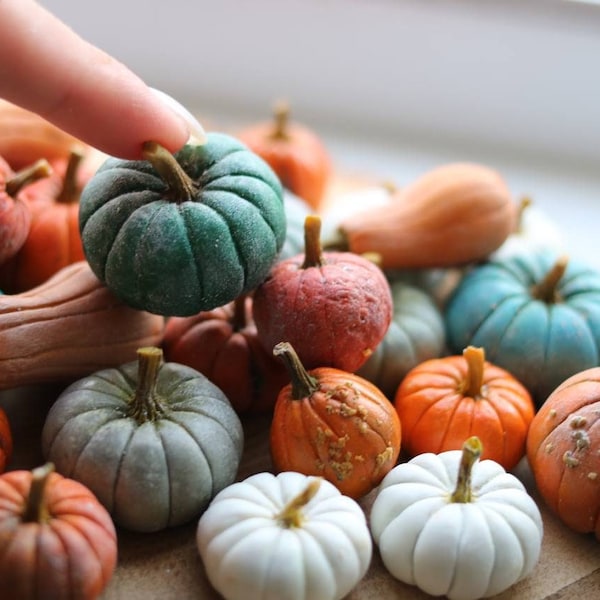 Citrouille miniature, citrouille blanche, décor d’halloween, maison de poupée ferme, jardin de fées, 1 6 échelle 112échelle