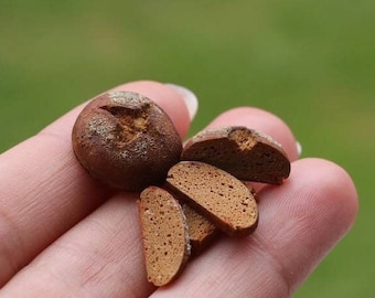 Miniature bread in 1/12 scale for a dollhouse accessories for dolls