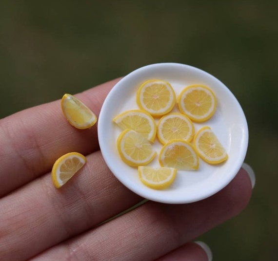 Lime in miniatura, Limone in miniatura, Cibo per casa delle bambole, Cibo per casa delle bambole, Cibo in miniatura, Cibo per bambole, Frutta e verdura in miniatura, Miniature, - Italia