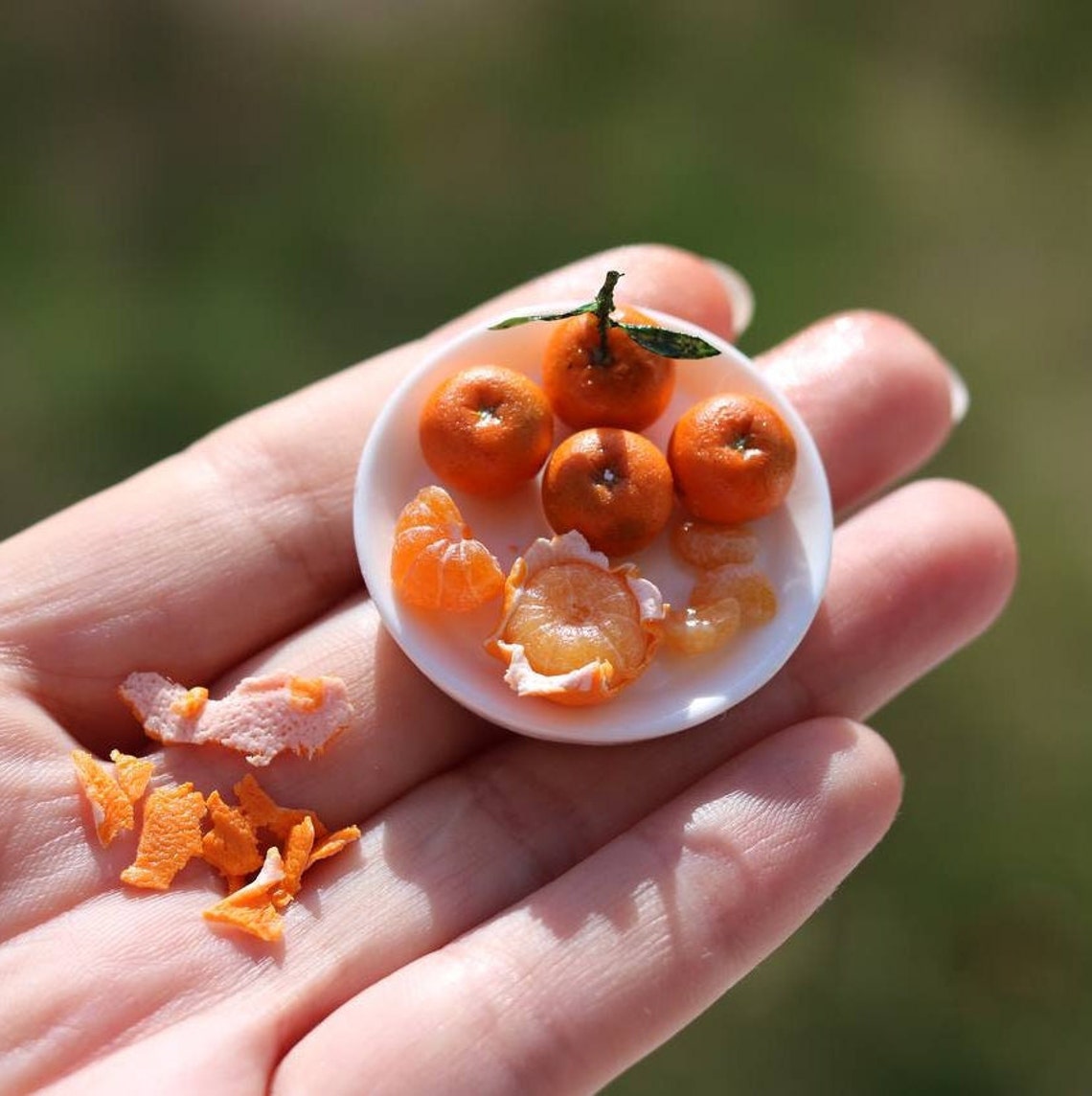 Miniature Tangerine Dollhouse Food Food for Dollhouse Mini Etsy