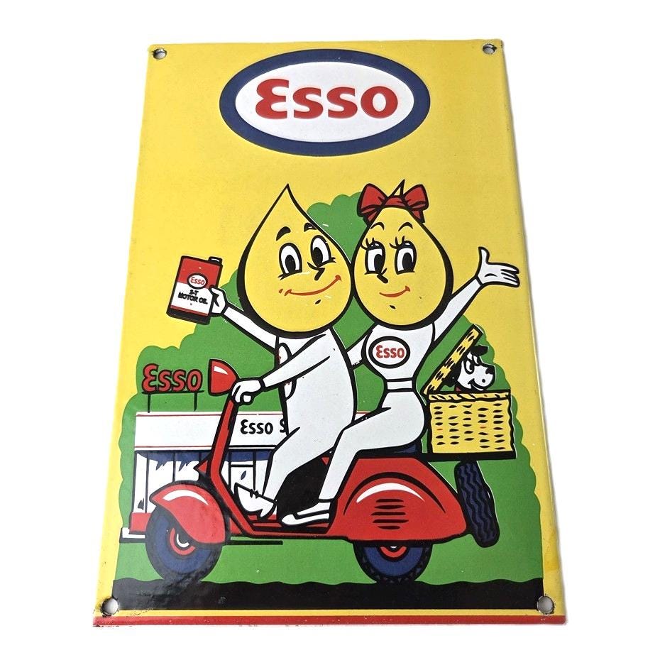 Esso Boy Sign - Etsy