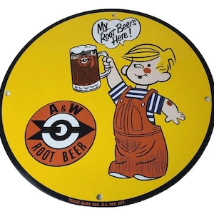 A W Root Beer Sign - Etsy