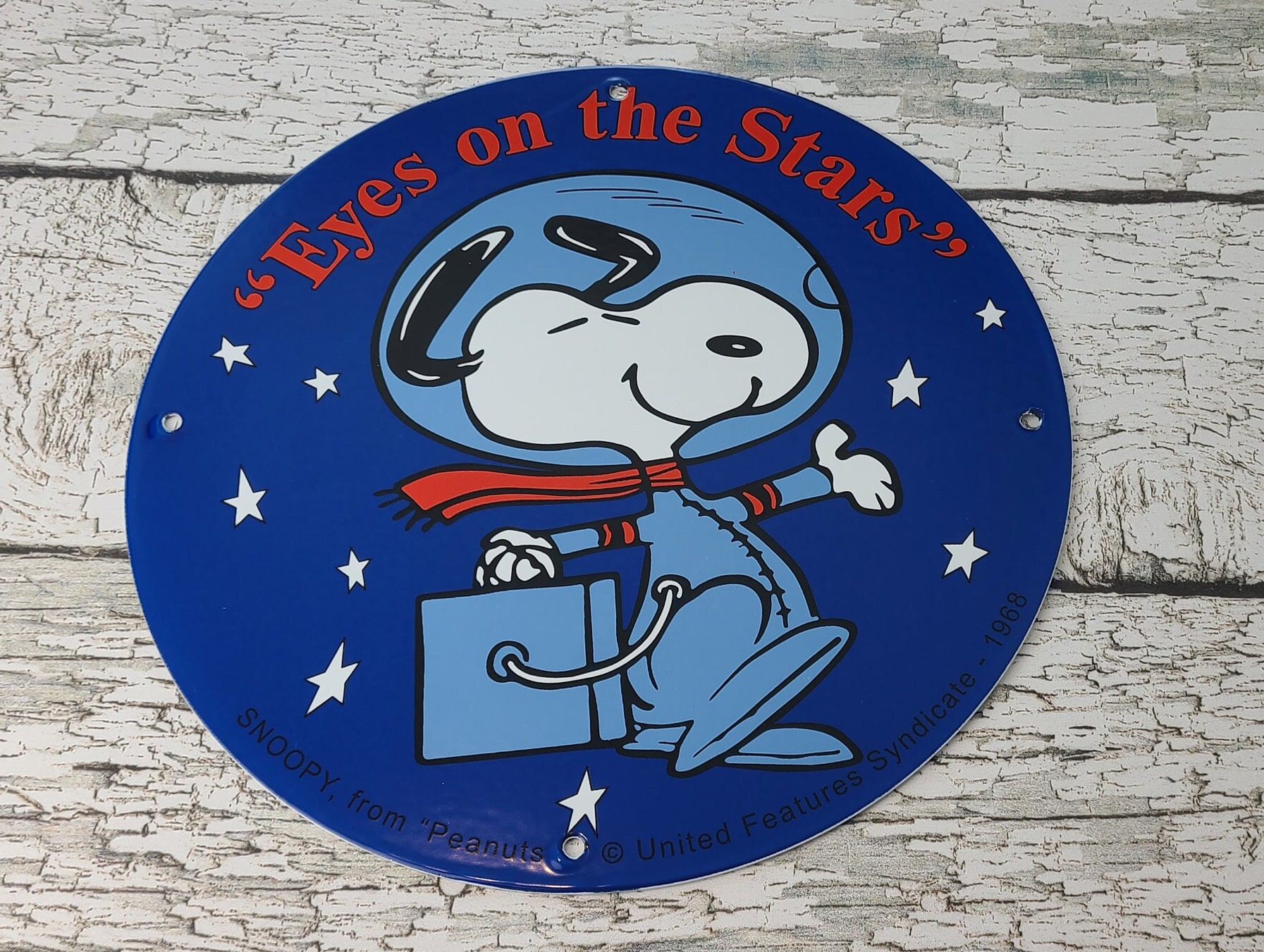 Peanuts, Snoopy, Mini Rectangle Metal Sign, 5.4 Inches tall