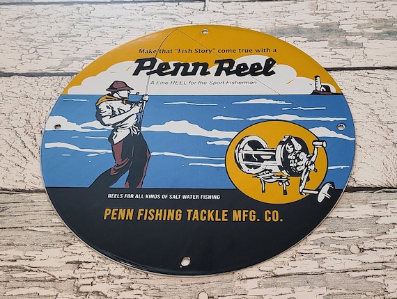 Vintage Penn Reels Porcelain Fishing Outdoor Bait and Tackle Sales