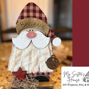 BELIEVE SANTA CUTOUT