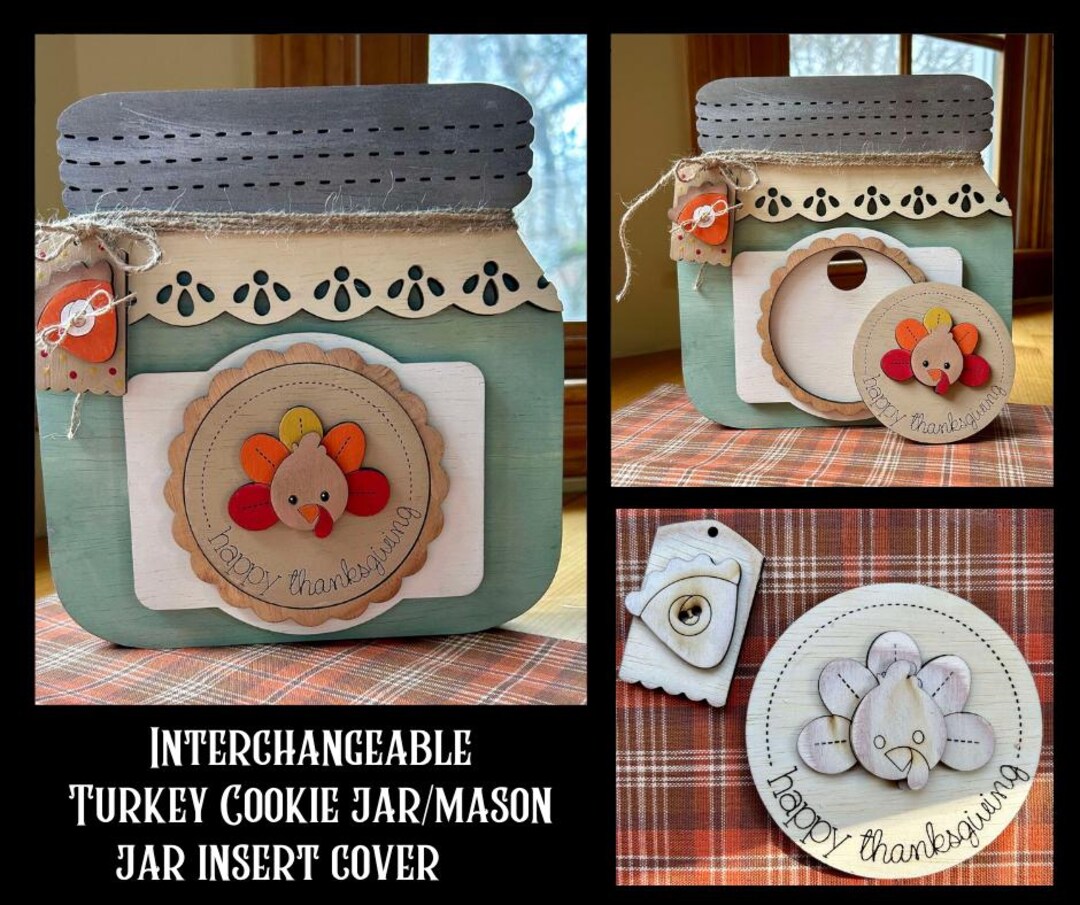 Interchangeable Mason Jar Insert - Turkey - Etsy