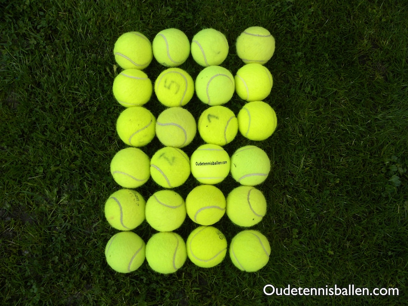 24 Used Tennis Balls Etsy