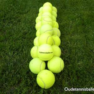 24 used tennis balls