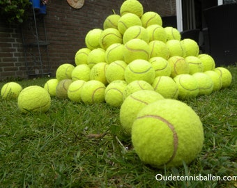 96 used tennis balls