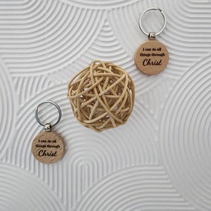 I can do all things through Christ keychain