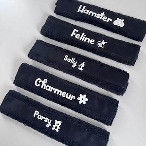 Personalized noseband for horse halters | Noseband | Cozy fleece noseband | Name and emoji | Warmblood and Thoroughbred