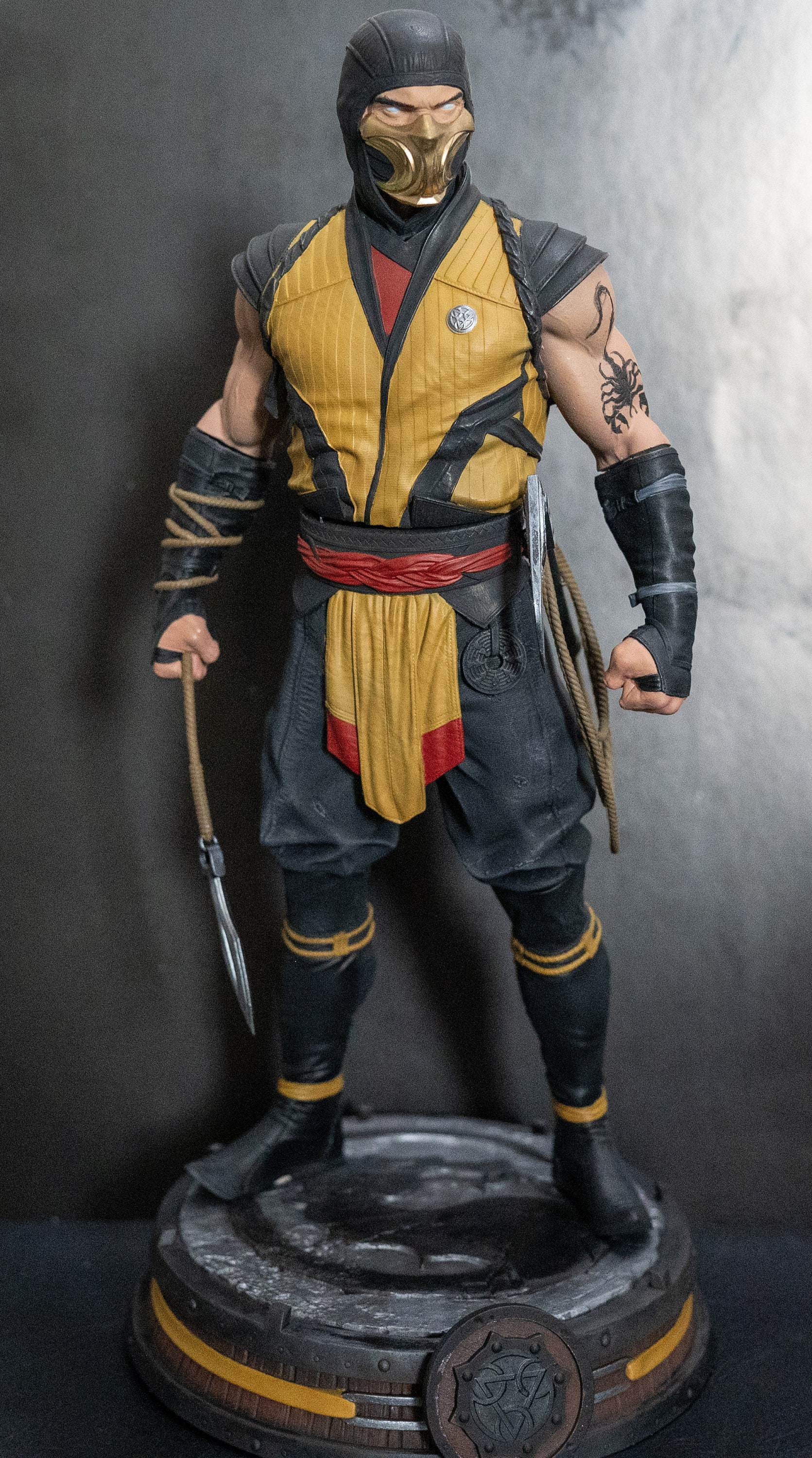 Scorpion Mortal Kombat Resin Statue Etsy