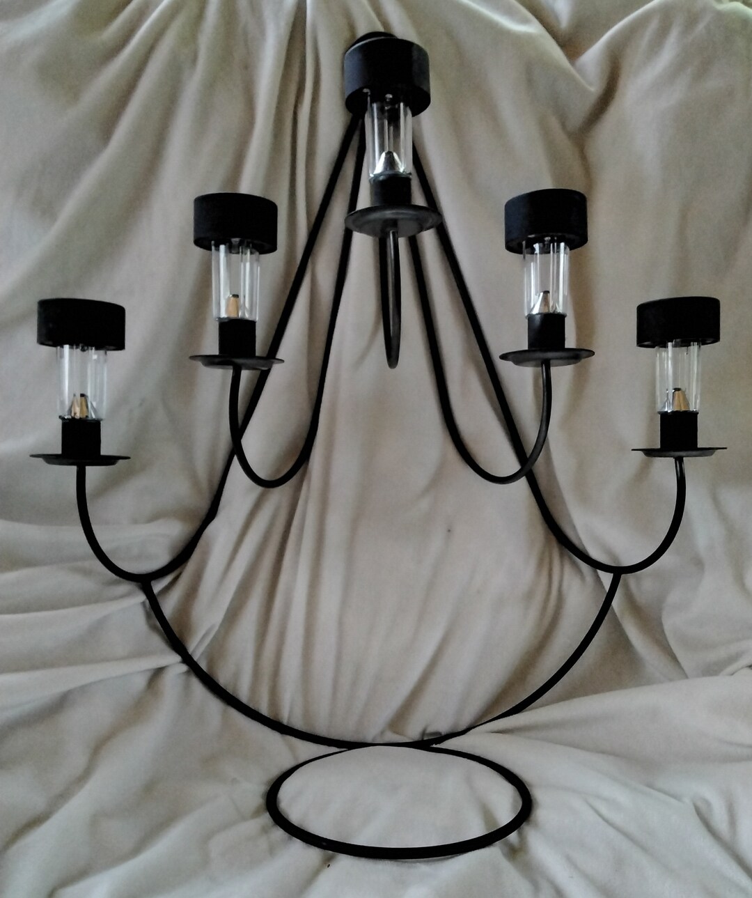 Diverse Five Solar Light Candelabra Etsy