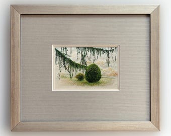 Early Autumn (Miniature Embroidery on Indian Silk)