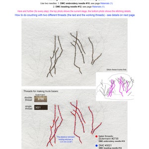 Azalea, Embroidery Digital Tutorial, Flowers Embroidery Pattern, Embroidery PDF Tutorial zdjęcie 3