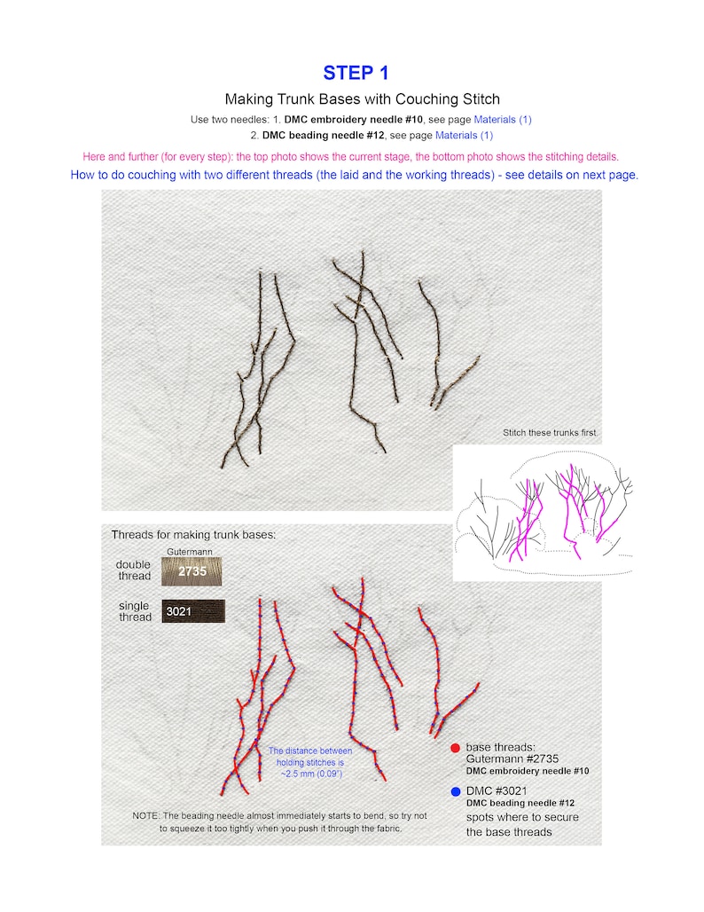 Azalea, Embroidery Digital Tutorial, Flowers Embroidery Pattern, Embroidery PDF Tutorial image 3