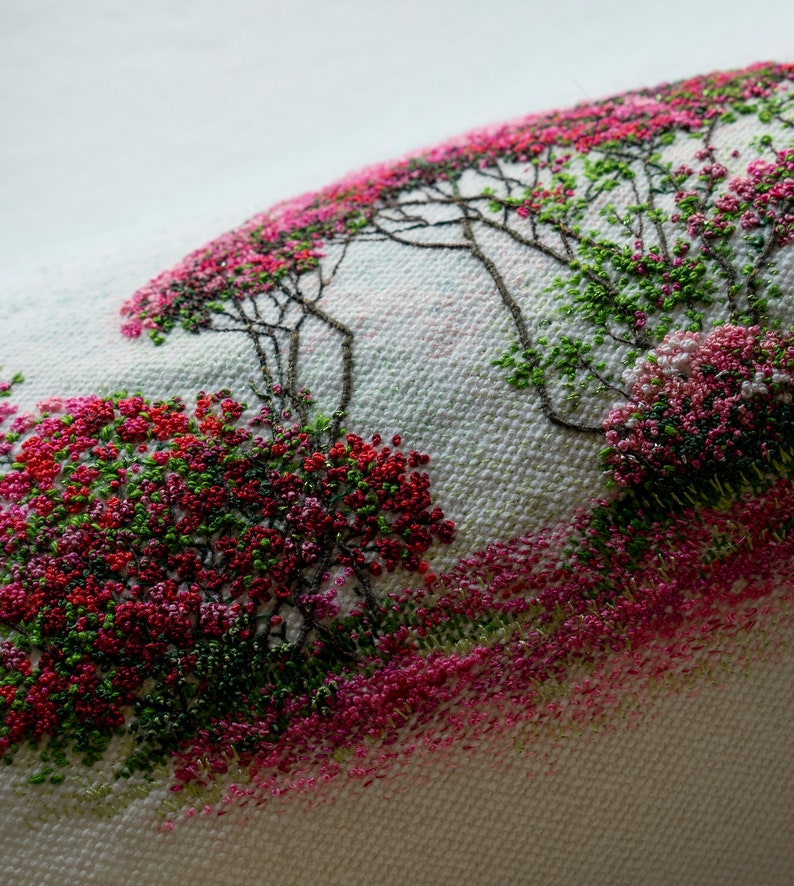Azalea, Embroidery Digital Tutorial, Flowers Embroidery Pattern, Embroidery PDF Tutorial image 6