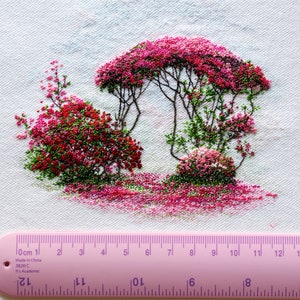 Azalea, Embroidery Digital Tutorial, Flowers Embroidery Pattern, Embroidery PDF Tutorial zdjęcie 2