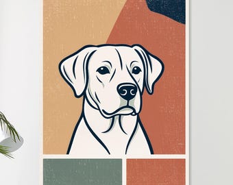 Personalized Dog Portrait Art: Custom Pet Canvas Print
