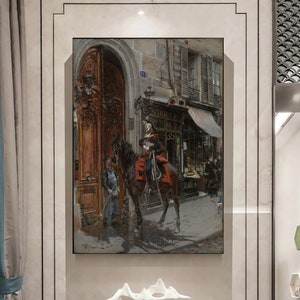 Giovanni Boldini The Dispatch-Bearer Wall Art, Reproduction Art, Modern Wall Decor, Fine Art, Famous Painting, Vintage Artist, Gift for Home