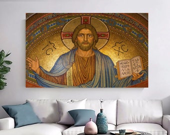 Jesus Christ Canvas Art: Christian Home Decor, Bible Painting
